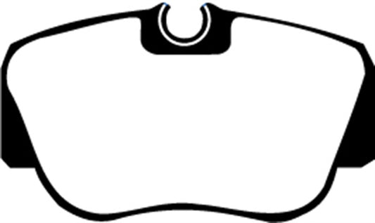 EBC Greenstuff front brake pads for Mercedes-Benz 190/190E 2.3, high-performance brake pads with green friction material.