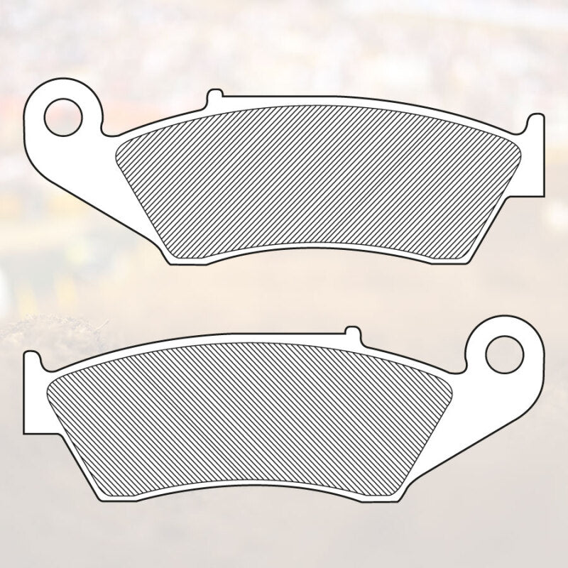 Renthal racing front brake pads for Honda 92+, Kawasaki 93+, Suzuki 97+, Yamaha 98-16 motorcycles, high-performance brake pads