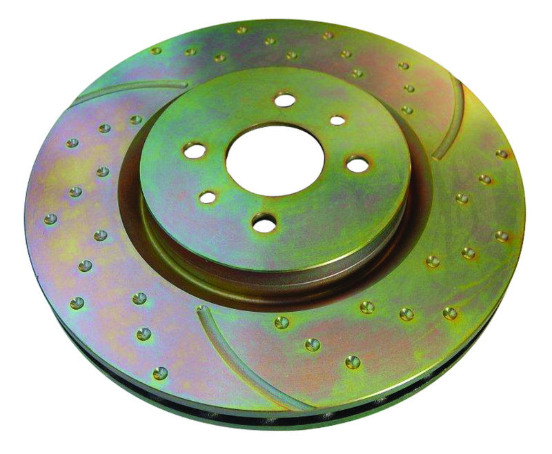 EBC rear brake rotors for Infiniti G20 2.0 GD Sport, slot and drilled design, high-performance automotive brake component