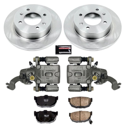 PowerStop rear brake kit with calipers for 2005-2006 Hyundai Elantra, OE-style brake components, automotive repair parts