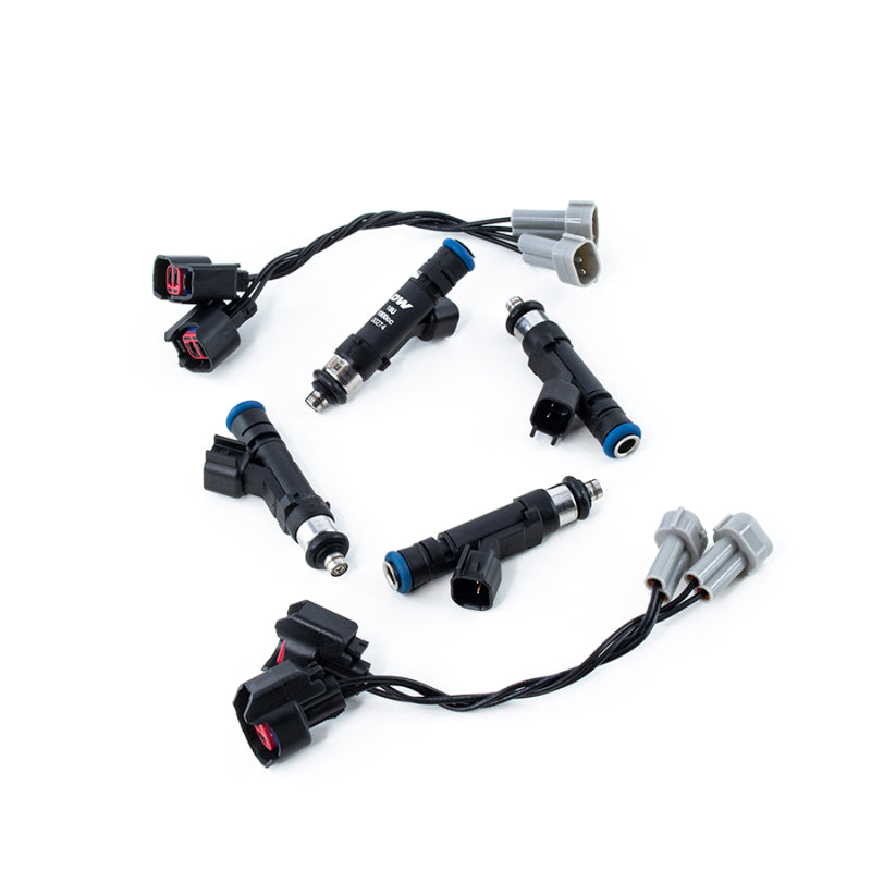 Set of four DeatschWerks 1000cc fuel injectors for 2013-2014 Hyundai Genesis Coupe 2.0L Turbo, 4-cylinder engine.