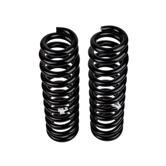 Front coilover spring for Toyota Prado 150 by Old Man Emu, showing a close-up of the ARB / OME coil spring designed for off-road suspension.