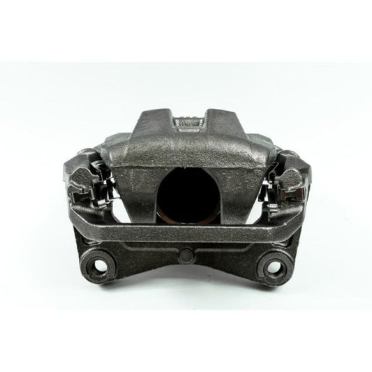 PowerStop front right OE brake caliper with bracket for Nissan Murano 2003-2007, showing the black caliper and mounting bracket.