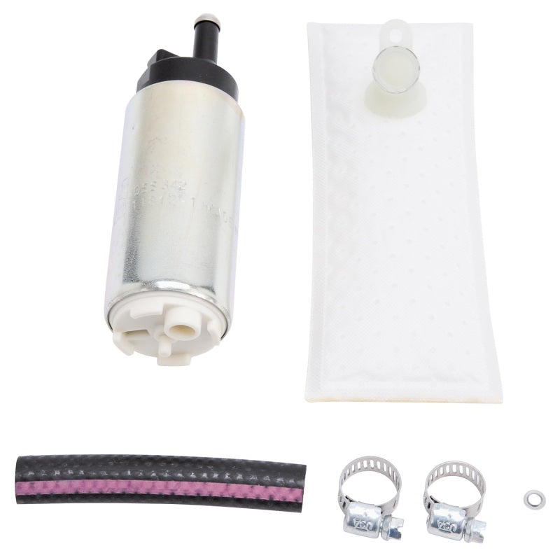 Edelbrock 255 LPH in-tank forced induction fuel pump for 94-99 Acura Integra and 92-00 Honda Civic, shown in the image.
