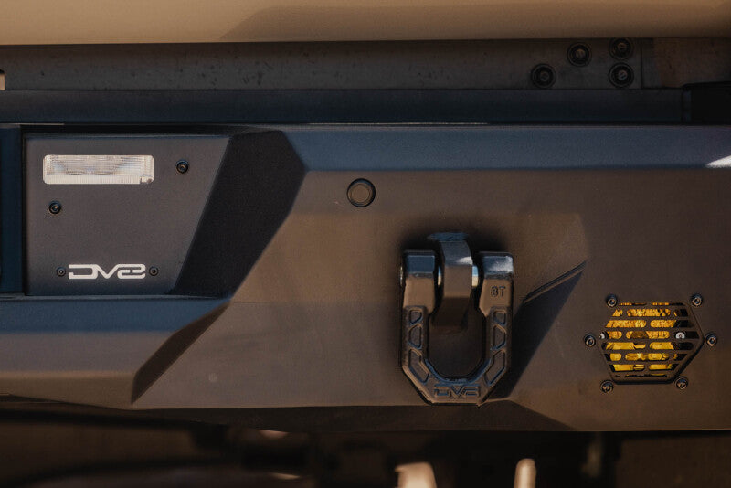Steel rear bumper for Toyota Tundra 22-26 DV8 Offroad Spec Series, rugged offroad bumper with durable steel construction.