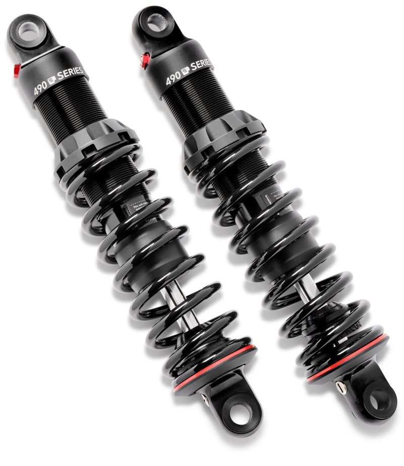 Progressive Harley-Davidson V-Rod 490 Series Shocks 13.0in Bushing - Black