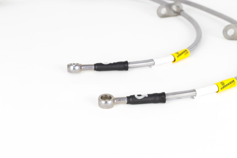 Goodridge stainless steel brake line kit for Chevrolet Camaro ZL1, featuring durable braided lines for improved braking performance.