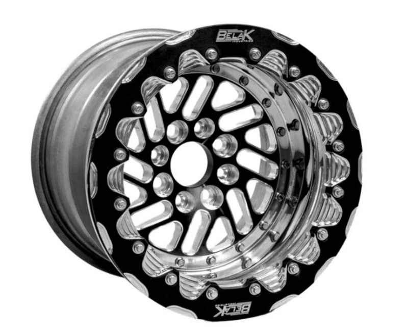 Belak 15x8 / 5in BS / 4x100 BP / High Pad / Series Twisted Wheel - Non-Beadlock