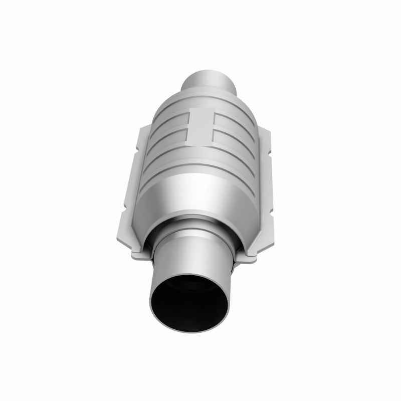 MagnaFlow universal catalytic converter, 2.25-inch OEM CARB compliant, designed for universal fit and efficient emissions control.