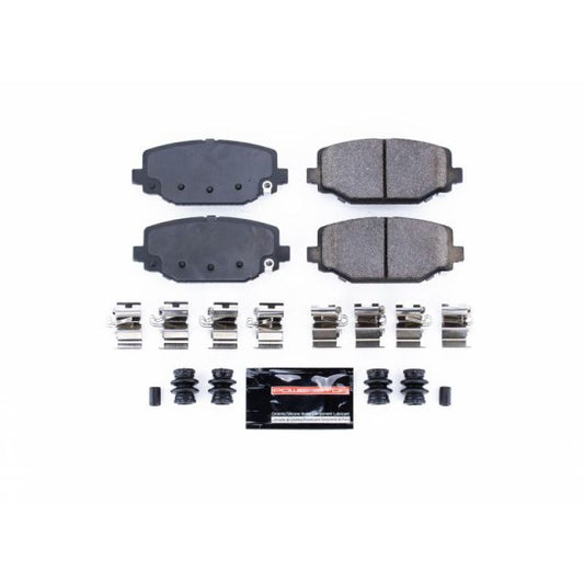 PowerStop Z23 Evolution Sport rear brake pads with hardware for 2012-2016 Chrysler Town & Country, performance brake replacement
