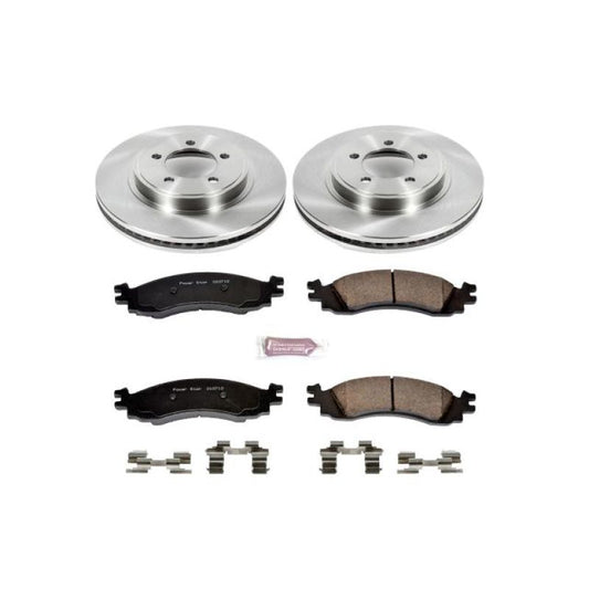 PowerStop OE front brake kit for Ford Explorer 2006-2010, includes brake rotors and pads for reliable stopping power