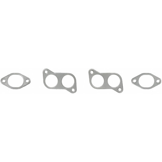 Fel-Pro MS 90056 exhaust manifold gasket set with multiple gaskets for vehicle exhaust system repair.