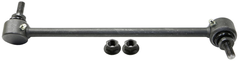 Moog front right sway bar endlink kit for Suzuki Forenza 2004-2008, showing the metal connecting link with bushings.