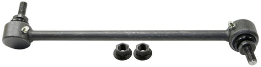 Moog front right sway bar endlink kit for Suzuki Forenza 2004-2008, showing the metal connecting link with bushings.
