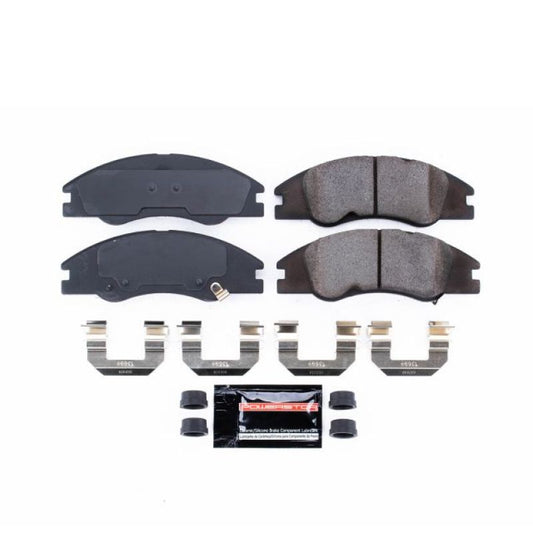 PowerStop Z23 Evolution Sport brake pads for front of 2005-2009 Kia Spectra, includes hardware for performance braking.