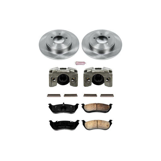 PowerStop rear Ford Explorer brake kit with calipers, OE-style brake components for 2002-2005 models, automotive repair parts