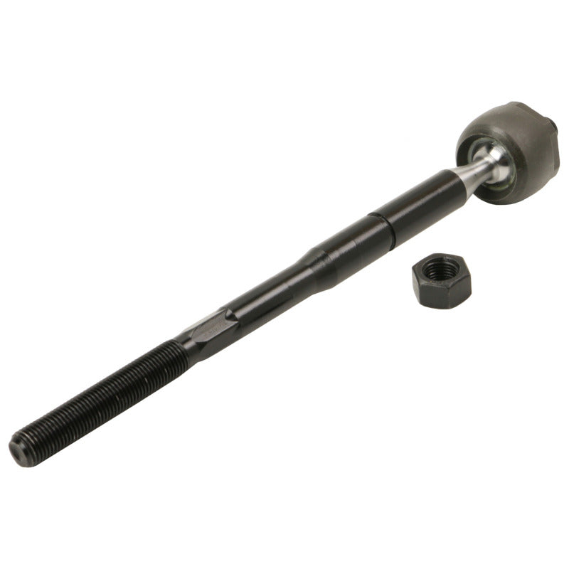 Moog Ford Flex 2010-2016 front inner tie rod end, automotive suspension part, with metal and rubber components visible.