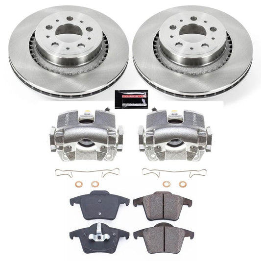 PowerStop rear brake kit with calipers for Volvo XC90 2013-2014, OE-style brake components for reliable stopping power.