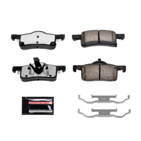 PowerStop rear Z36 truck and tow brake pads for Ford Expedition 2003-2006, including hardware, performance brake pads.