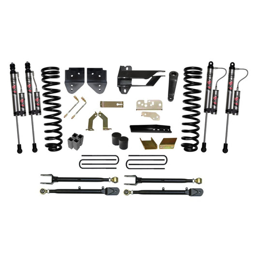 Skyjacker 6INKIT lift kit installed on a 2017 Ford F350 4WD diesel truck, showing the suspension components and lifted stance.