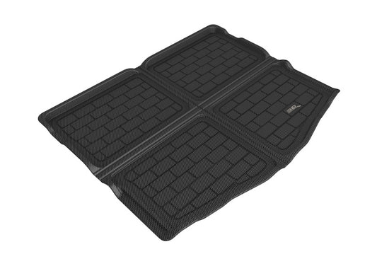 Black 3D MAXpider 2021 Mustang Mach-E Kagu rear cargo liner made of durable rubber, designed to protect the vehicle's cargo area.