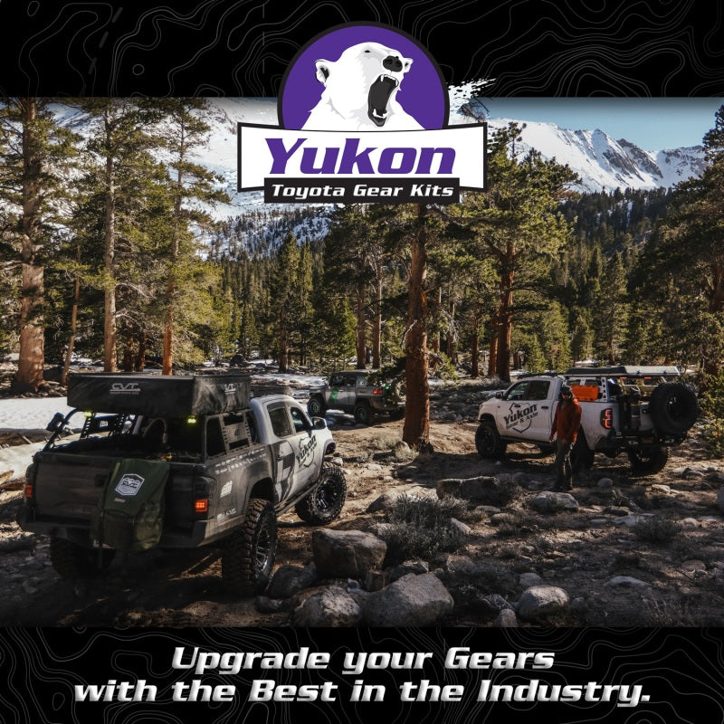 Yukon Gear & Axle front and rear ring and pinion gear kit for Toyota 8/8IFS differential, 4.56 ratio, installs in differential.