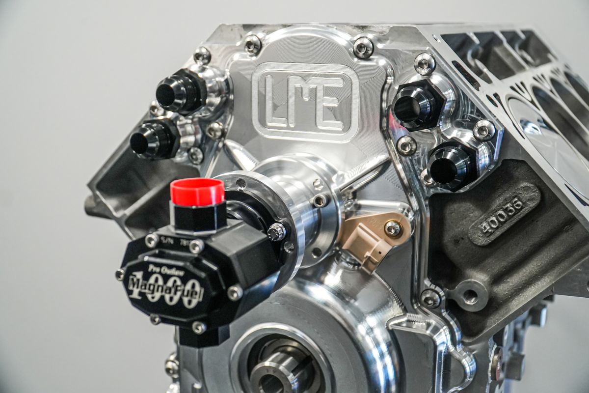 LME Billet LS Cam Drive Front Covers - NATURAL ALUMINUM