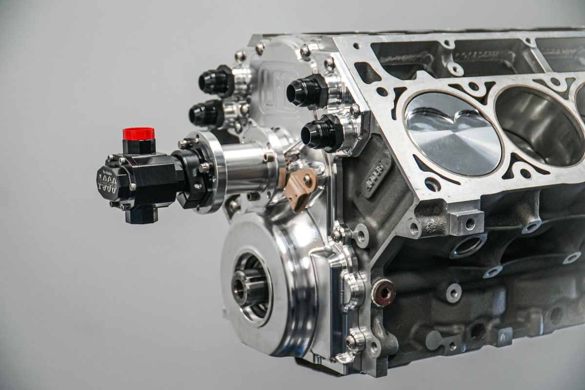 LME Billet LS Cam Drive Front Covers - NATURAL ALUMINUM