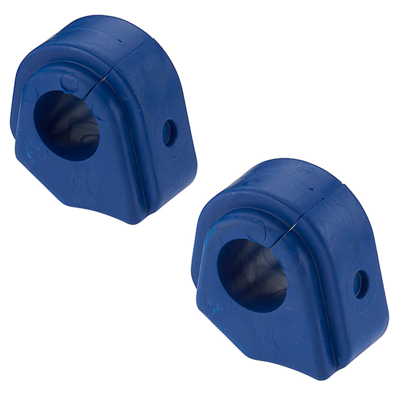 Moog Isuzu Ascender rear to frame sway bar bushings, vehicle suspension component, black rubber bushings installed on sway bar