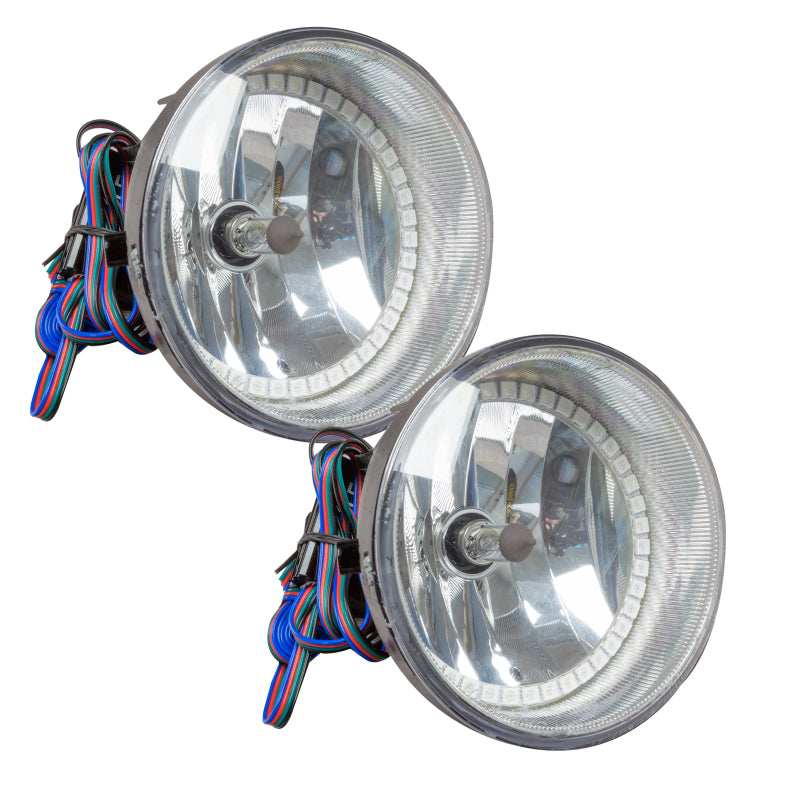 Oracle Lighting LED halo fog lights for Toyota Sequoia, pre-assembled with red LED halos, designed for enhanced visibility and style.
