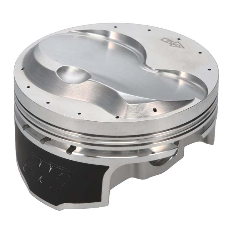 Wiseco forged Chevy LSX piston set with 4.070-inch bore, 1.110-inch compression height, and 11.80cc combustion chamber.