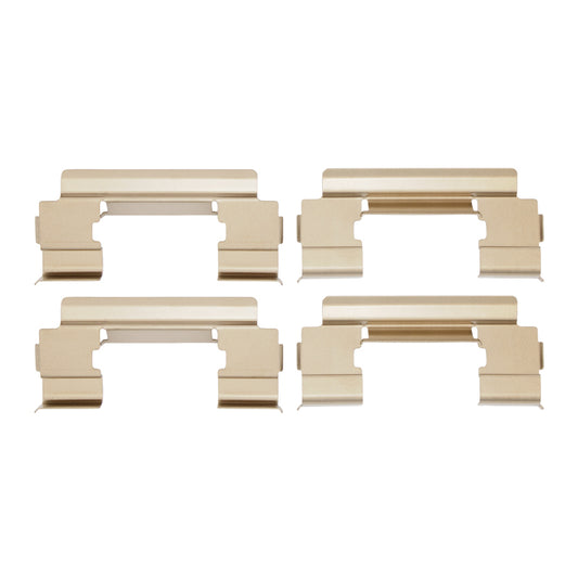 DFC brake hardware kit for Cadillac XLR, front premium brake hardware components including clips and springs.