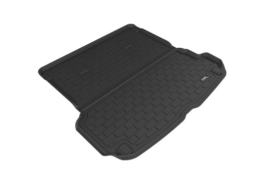 Black 3D MAXpider cargo liner for 2017-2019 Audi Q7, durable rubber floor mats with custom fit and textured surface.