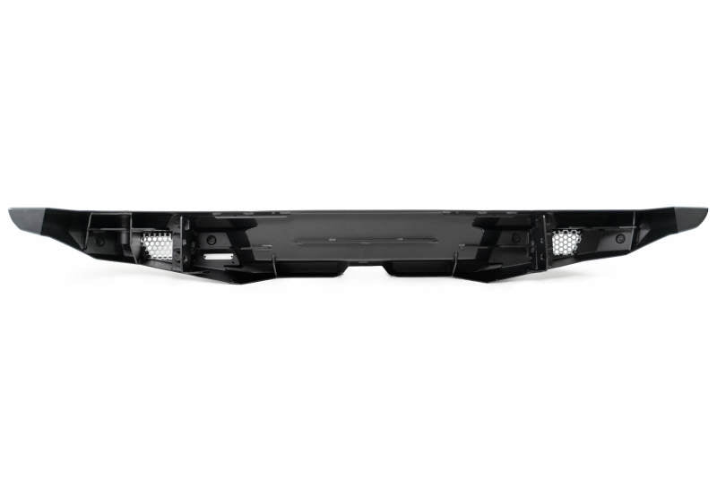 DV8 Offroad steel rear bumper with tire carrier for 2018 Jeep Wrangler JL, rugged off-road bumper with tire mount option.