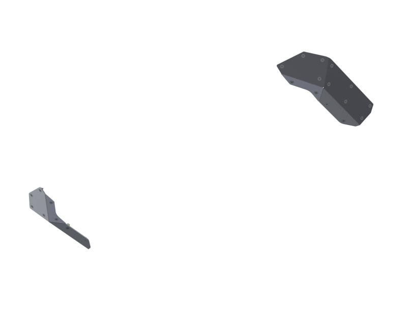 Artec Industries Jeep Gladiator high clearance rear bumper corner pods skid plates in black for off-road protection.