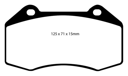 EBC Redstuff front brake pads for 2007-2008 Chevrolet Cobalt 2.0 Supercharged SS performance brake upgrade