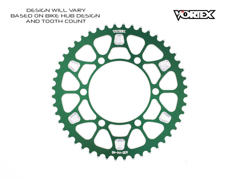 Vortex Racing V4 48 Tooth 520 Rear Sprocket - Green