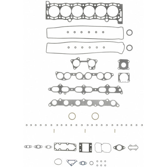 Fel-Pro Toyota Supra engine cylinder head gasket set with PermaTorque design, featuring multiple gaskets for engine sealing.