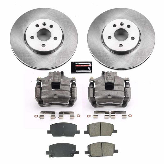 PowerStop OE brake kit with front calipers and pads for 2019-2020 Chevrolet Trax, automotive brake replacement parts.