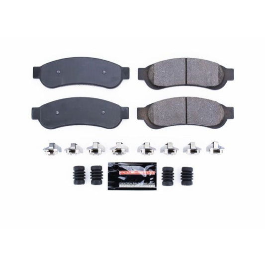 PowerStop Z23 Evolution Sport rear brake pads for Ford F-250 Super Duty 10-12, with hardware included, performance brake upgrade