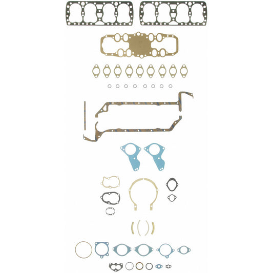 Fel-Pro FS 7548 B engine gasket set showing various gaskets and seals for automotive engine repair.