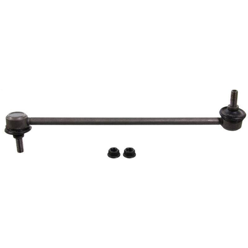 Moog front left sway bar endlink kit for 1998-2003 Toyota Sienna, showing the metal sway bar link with mounting bushings.