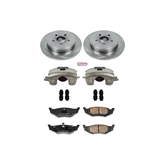 PowerStop OE rear brake kit for Chrysler PT Cruiser, includes calipers and brake components for reliable stopping power.