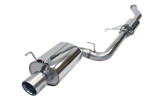 HKS catback super turbo muffler for Nissan Skyline GT-R E-BNR32 RB26DETT, matte finish, performance exhaust system.