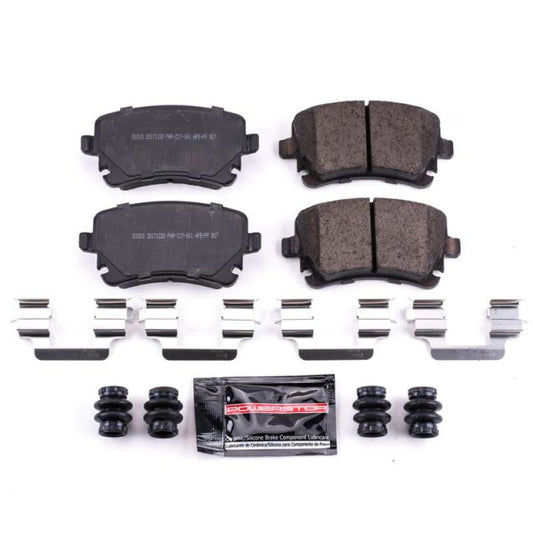 PowerStop Z23 Evolution Sport rear brake pads for Audi A6 Quattro, performance brake pads with hardware included.