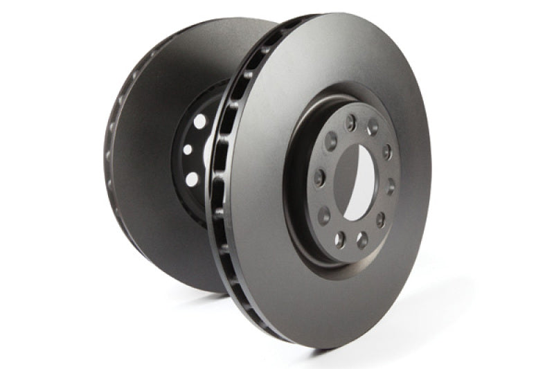 EBC premium rear cast iron brake rotors for Audi A8 Quattro 6.0, OE style, showcasing the ventilated rotor design.