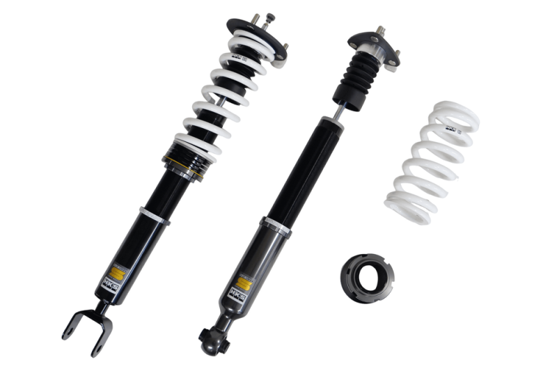 HKS HIPERMAX S GRL10 coilover suspension kit with adjustable shocks and springs for enhanced vehicle performance.