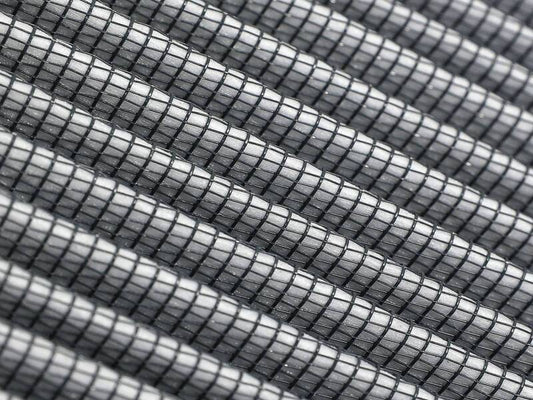 aFe Momentum Int replacement air filter with Pro DRY S media, designed for direct fit, featuring a cylindrical shape and high airflow.