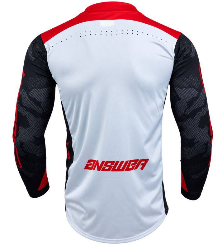 Answer LE Elite Camo Jersey Red/White/Black Youth - Large