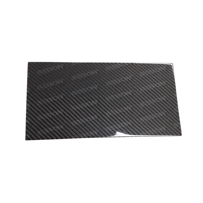Seibon carbon fiber license plate frame with sleek black finish, designed for a stylish, lightweight automotive accessory.